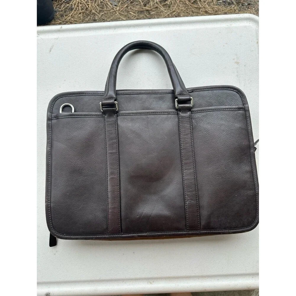 Coach F71016 Lexington Men's Business Collection Leather Double Zip Briefcase